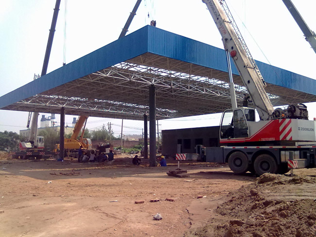 那曲加气站网架工程