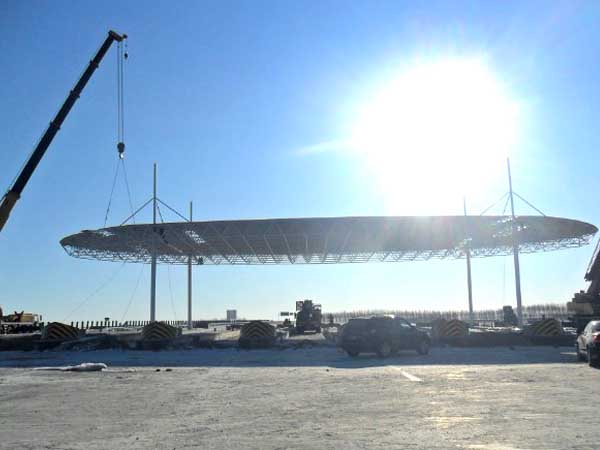 那曲加油站网架案例